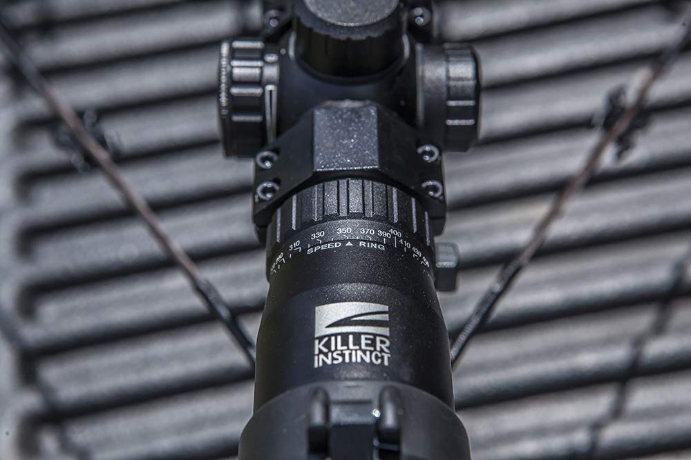 Killer Instinct Lumix Speedring adjustable brightness reticle aids low-light targeting