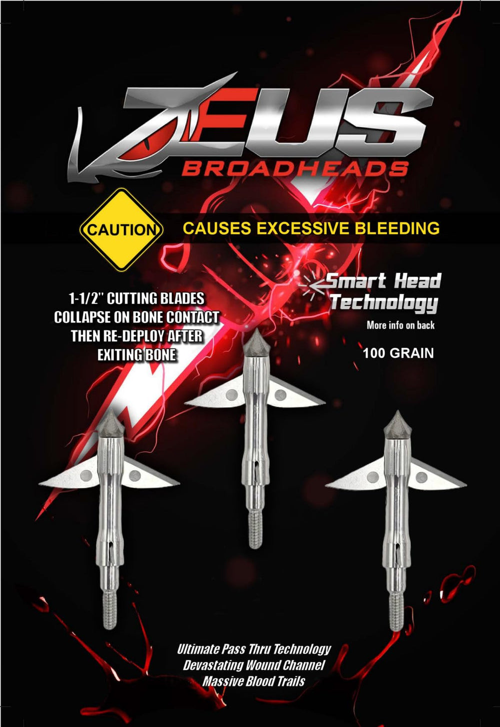 Killz Zeus Smart Head blades deploy on impact for momentum.