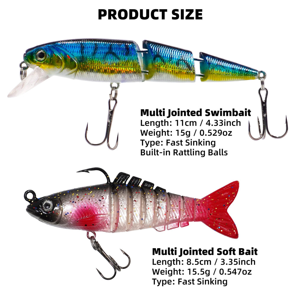 Topwater lure and soft baits included in Kilitn kit