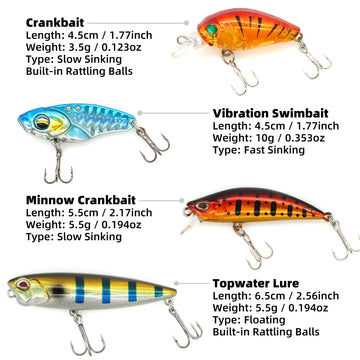 Paddle tail and curly tail swimbaits with jig heads