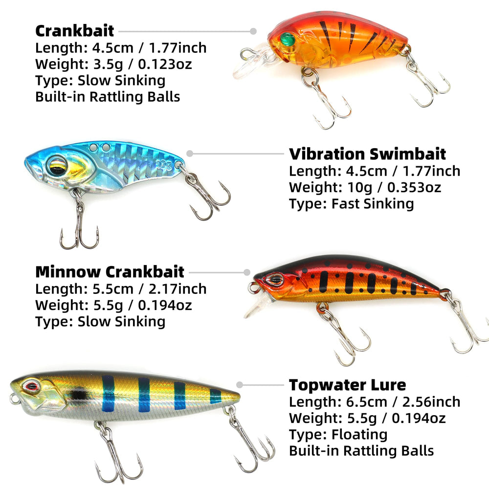Paddle tail and curly tail swimbaits with jig heads