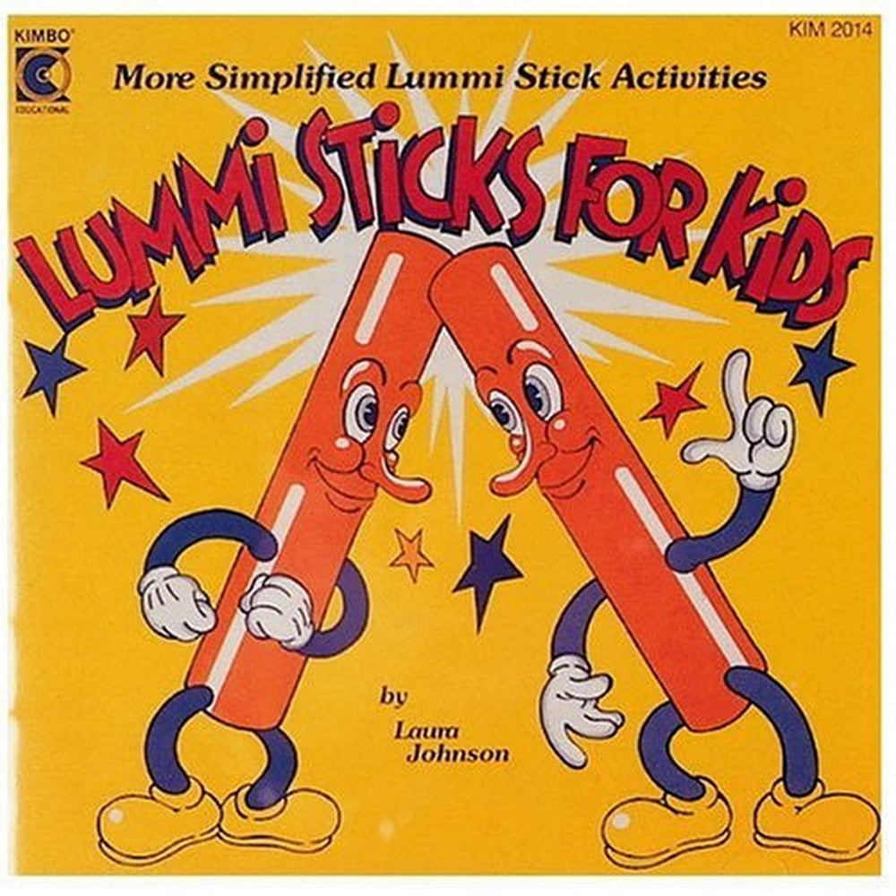 Kimbo Ed Lummi Sticks for Kids CD cover promotes rhythmic play and easy learning