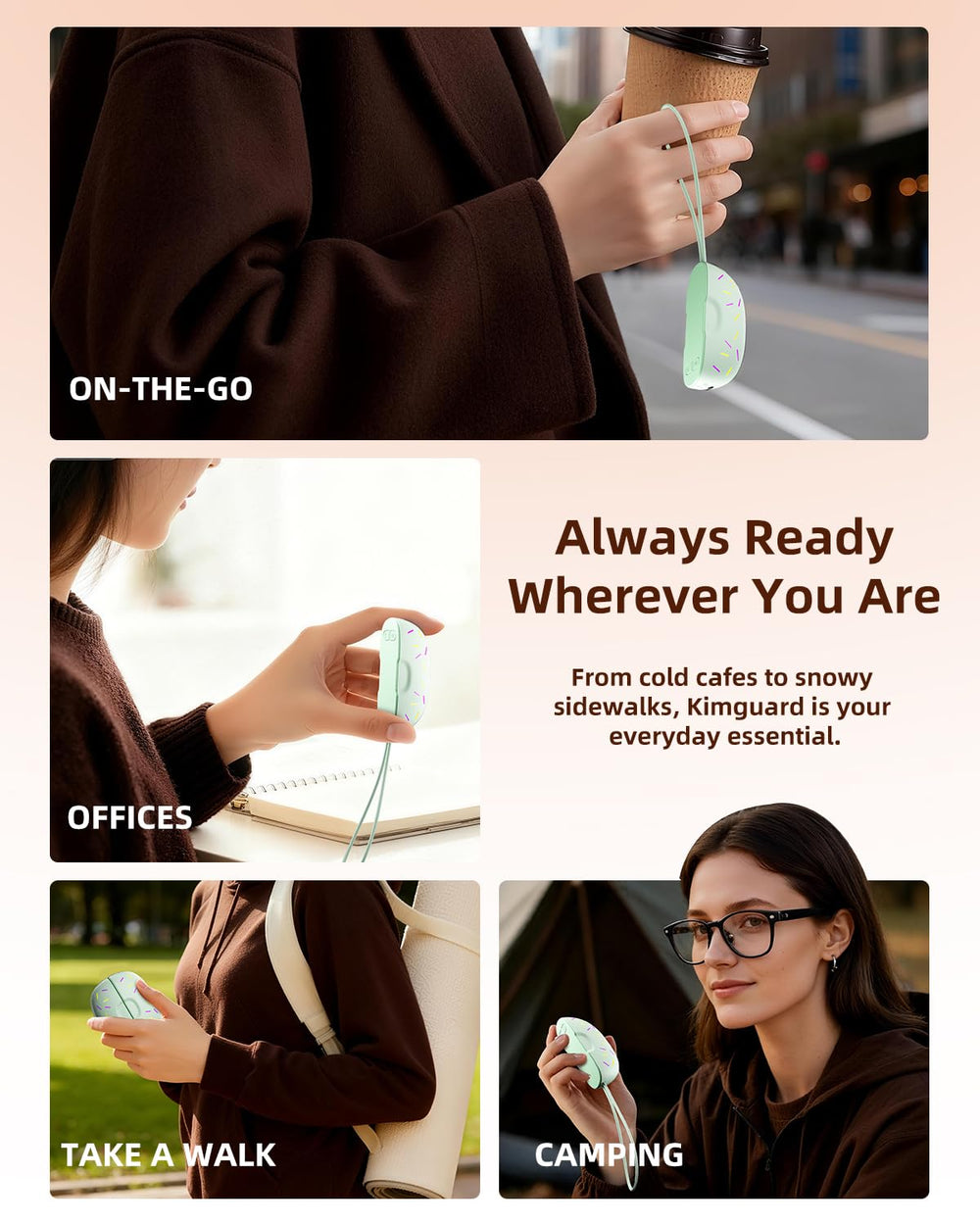 Kimguard ultra-thin hand warmers slide easily into gloves.