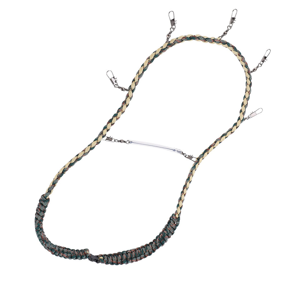 Multiple metal hanging buckles for gadgets on the lanyard