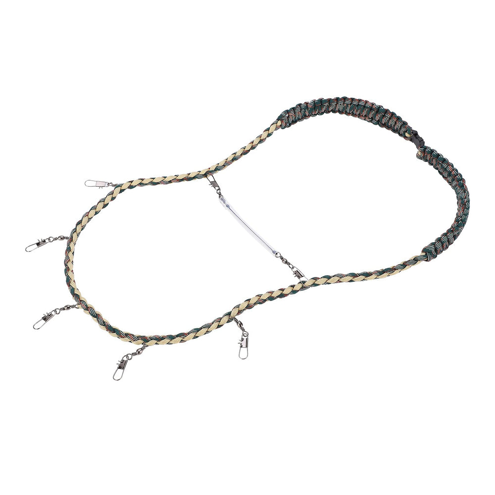 Tippet holder integrated into the lanyard
