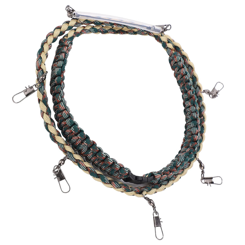 All-in-one fly fishing lanyard ready for action