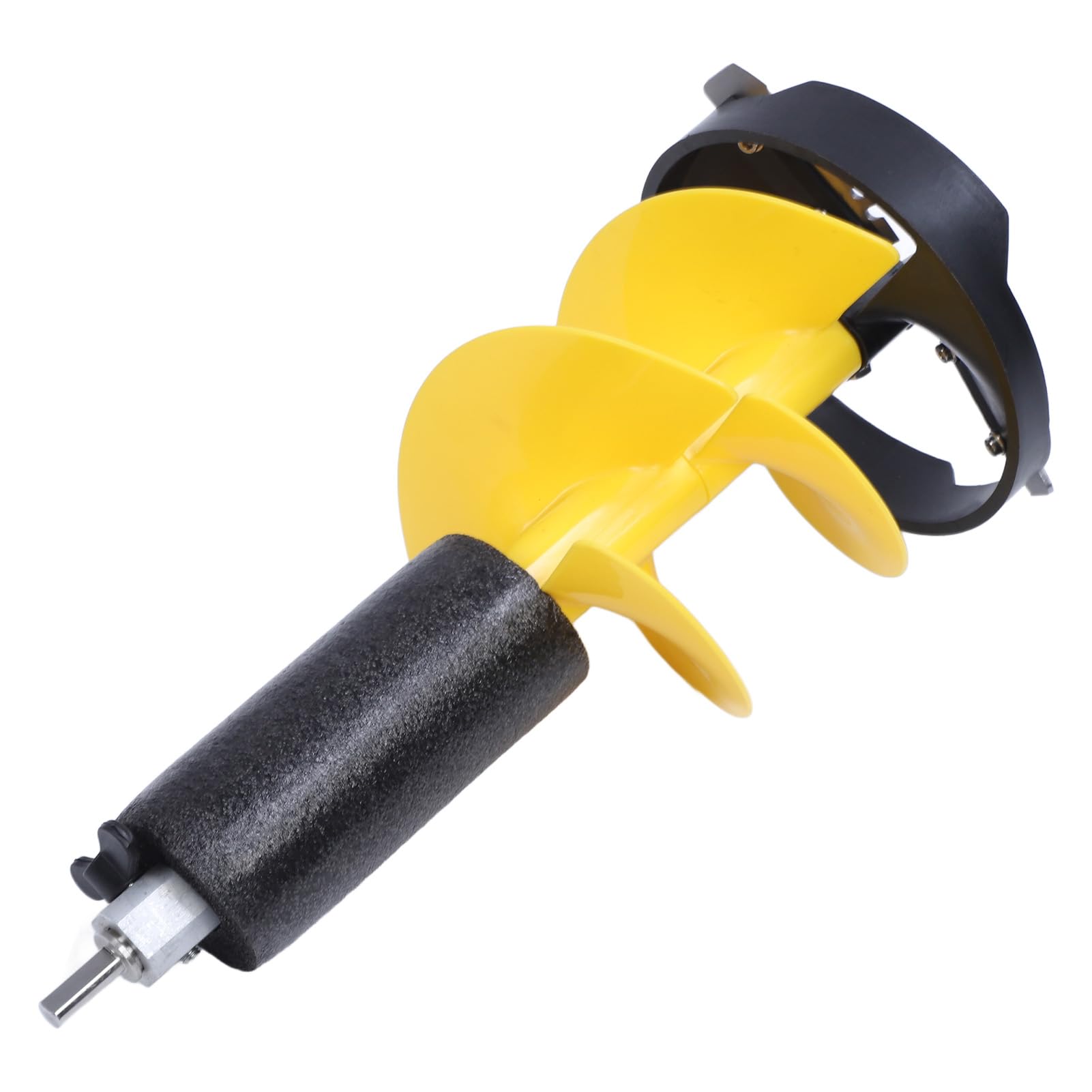 Steel blades with protective sleeve extend blade life and guard edges.