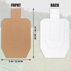 KIMSOFUNNY 15x9 inch cardboard targets ready for range practice and drills.