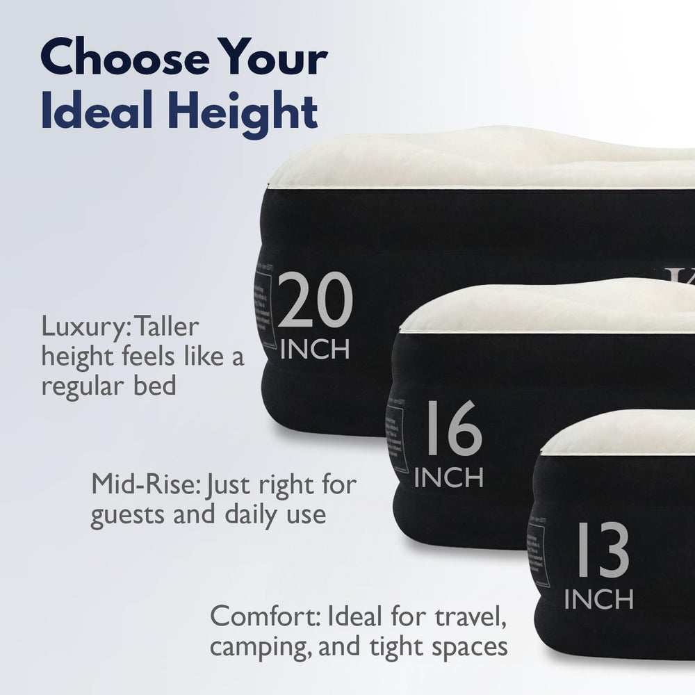 King Koil luxury air mattress queen pillow zone for neck comfort