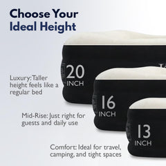 King Koil luxury air mattress queen pillow zone for neck comfort