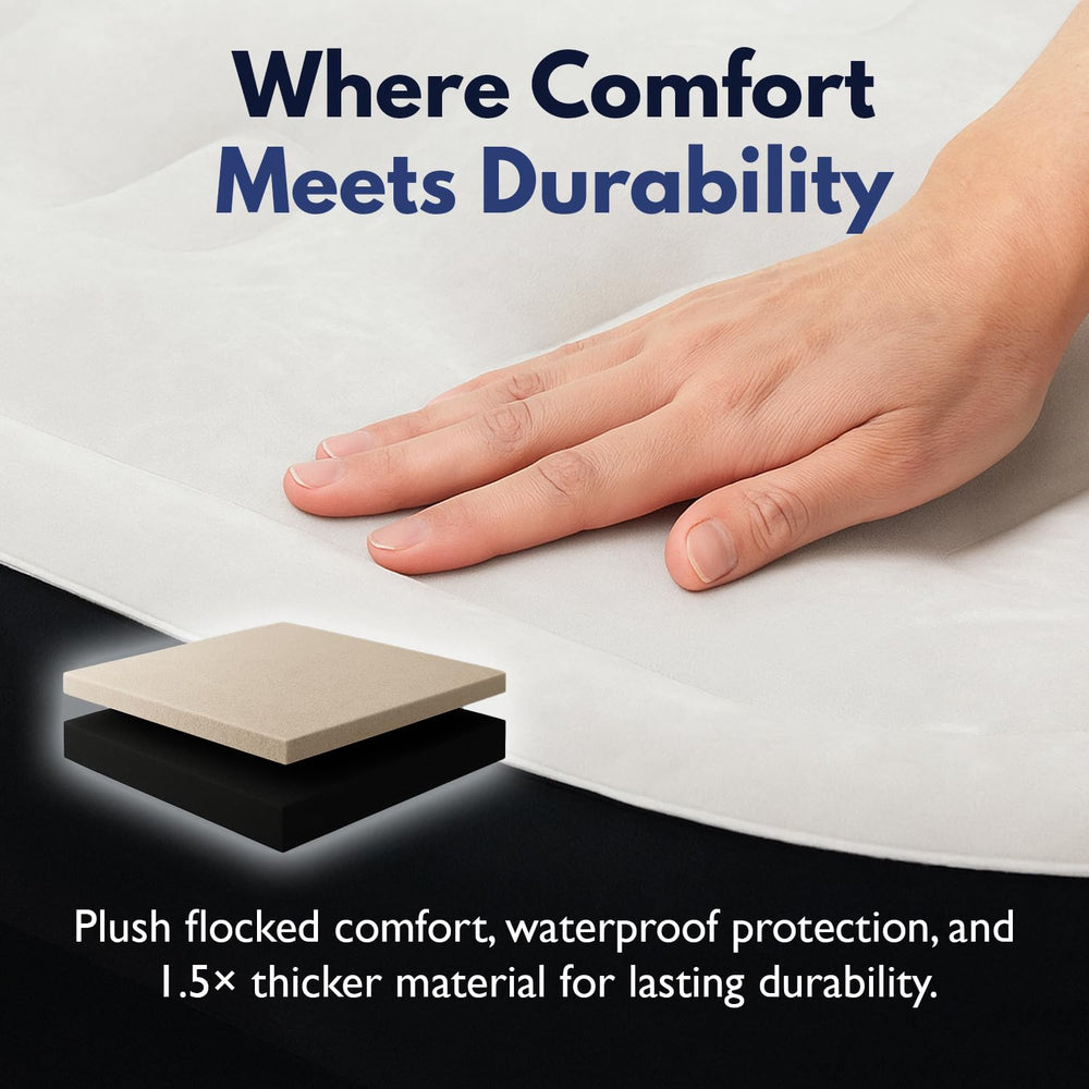 King Koil luxury air mattress queen storage bag for travel and guests