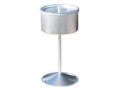 King Kooker Mr. Outdoors coffee percolator side view with folding handle for compact packing