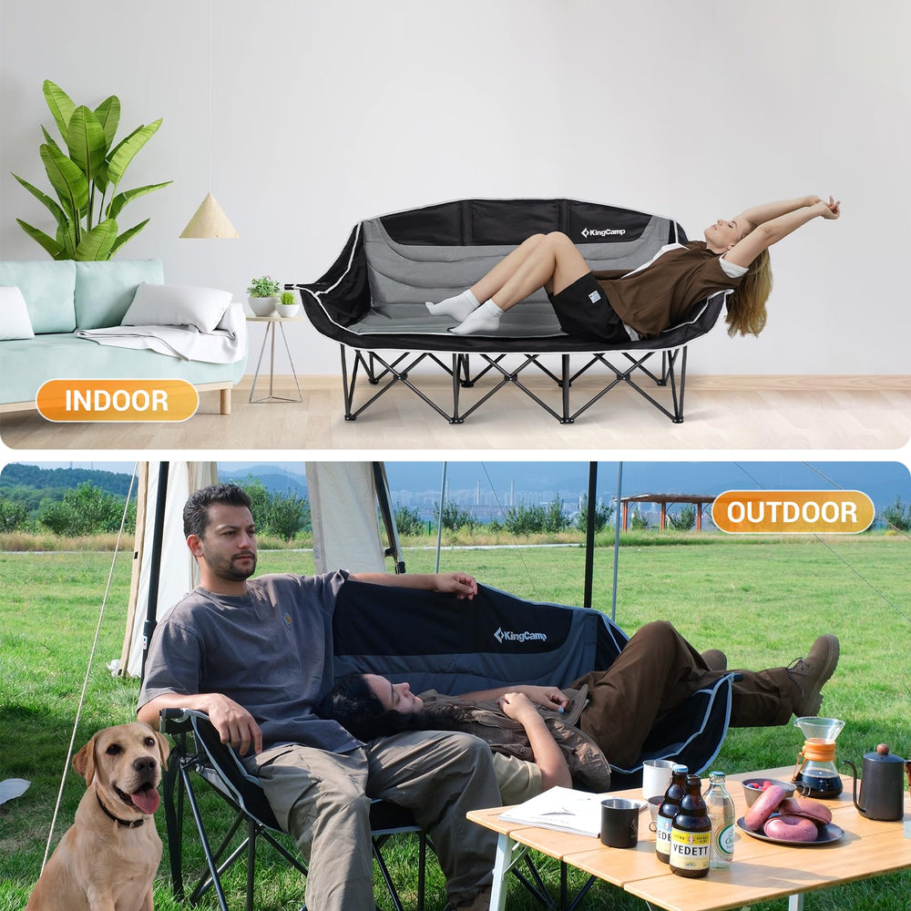 KingCamp 600D Oxford fabric tear-resistant: durable and reliable for long-term outdoor use.