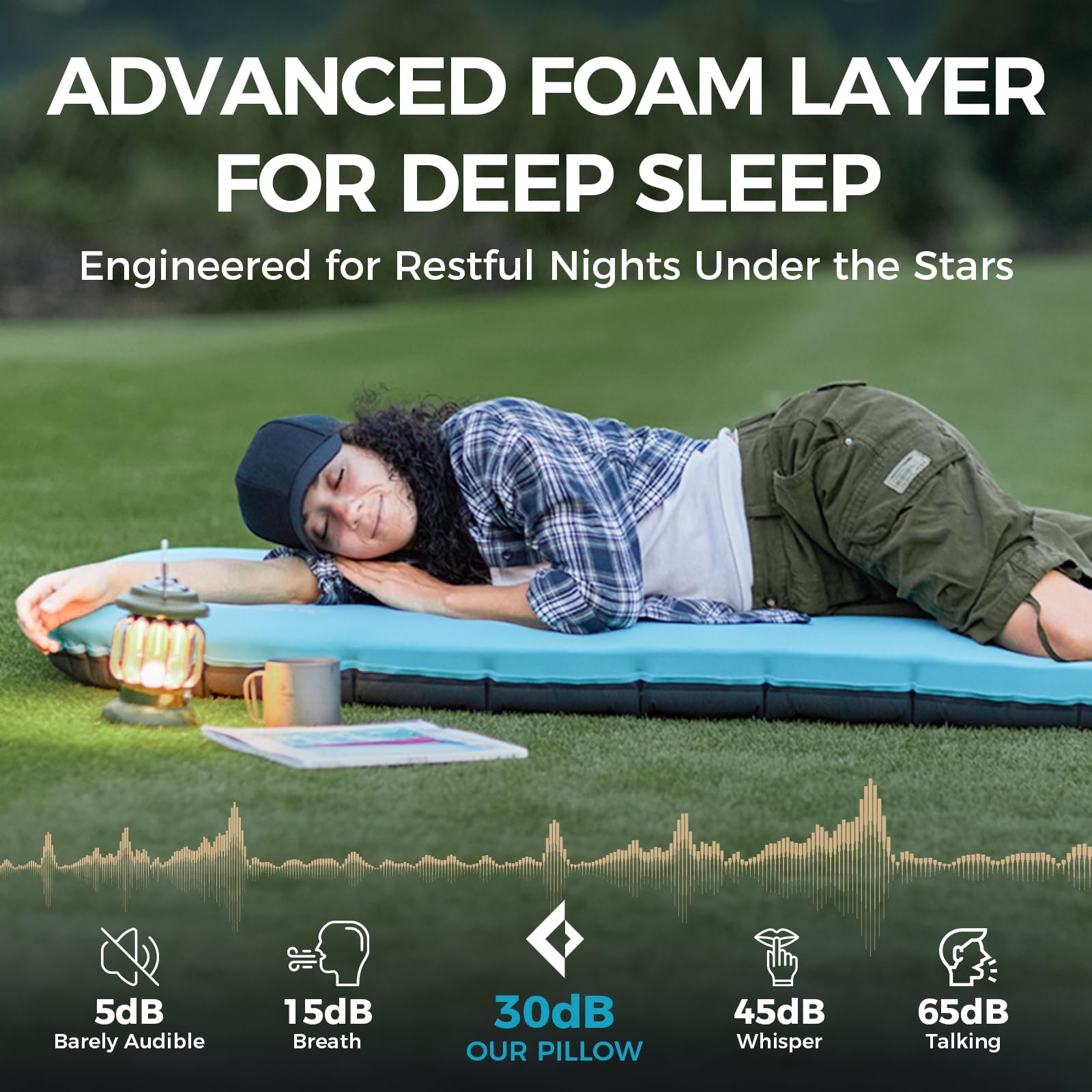 KingCamp sleeping pad packed compactly for easy transport