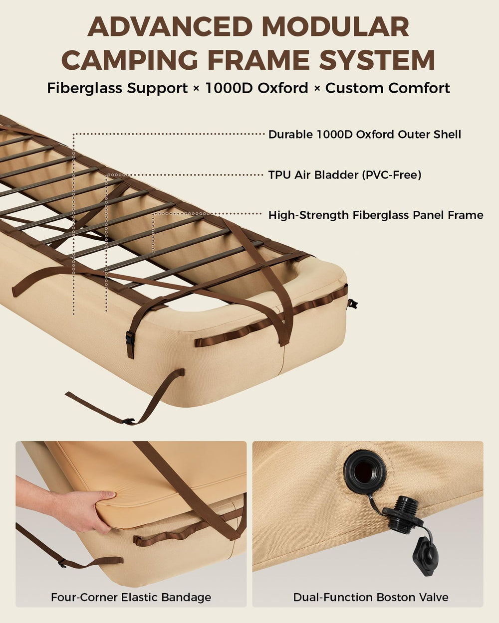 KingCamp portable-oxford-bag keeps the frame protected during transport.