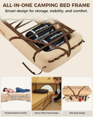 KingCamp bed frame surround tube delivers a steadier sleeping surface on rugged terrain.