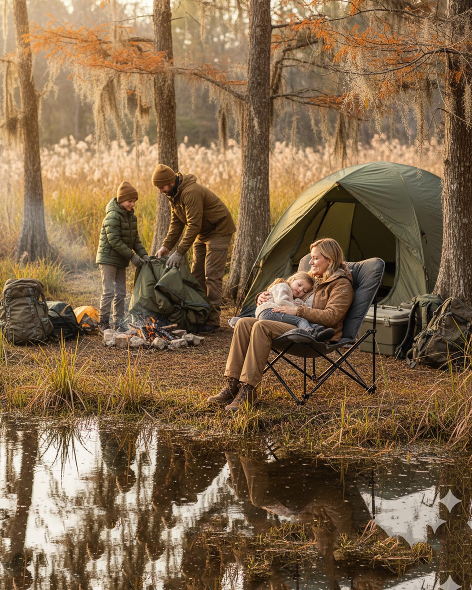 KingCamp butterfly chair padded-seat delivers cloud-like comfort.