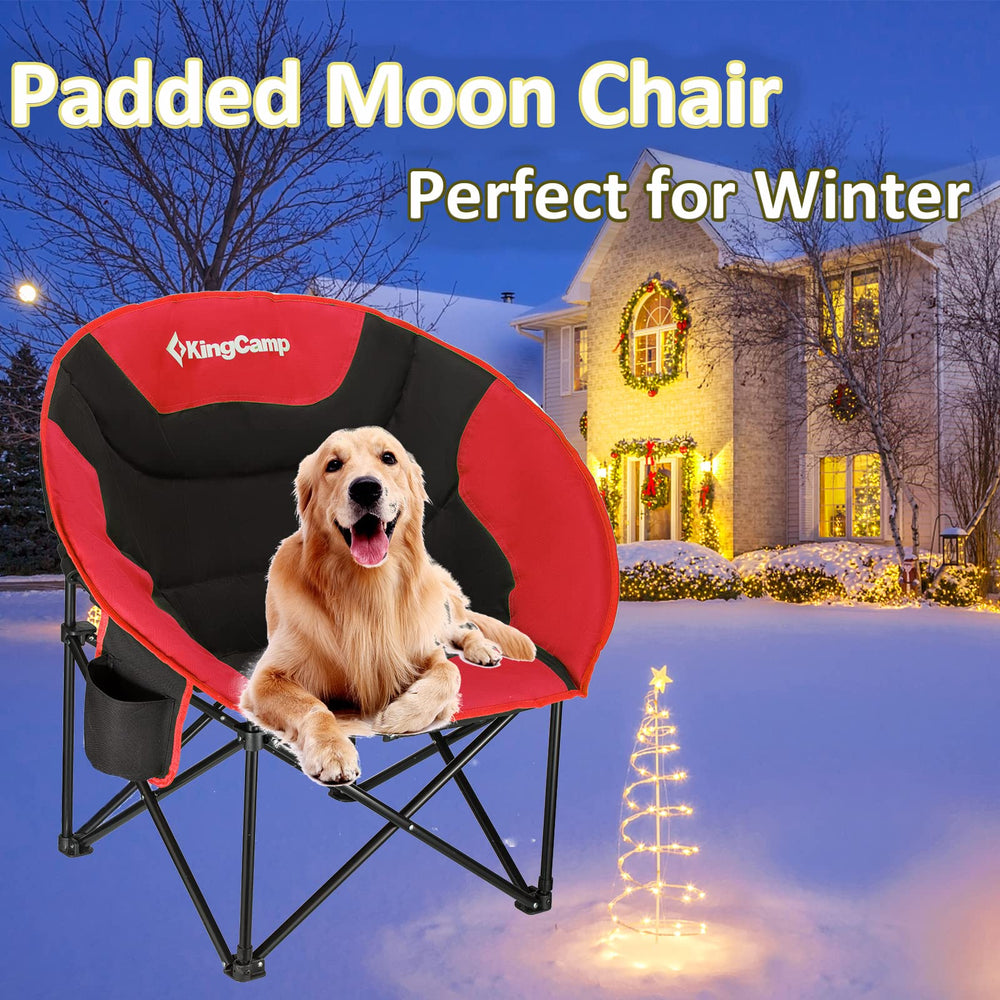 KingCamp chair supports up to 300 lbs for versatile seating.