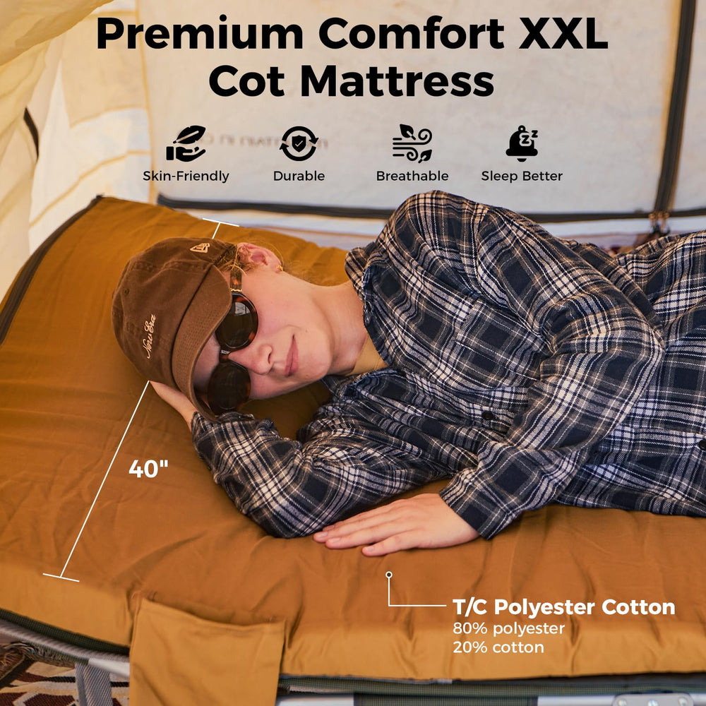 KingCamp Comfort with roll helper enabling easy roll-up for compact storage
