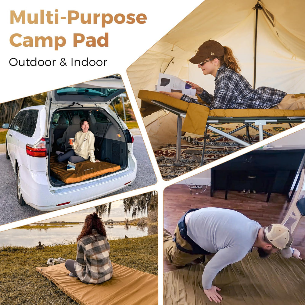 KingCamp Comfort as tent floor pad providing insulation on rough ground