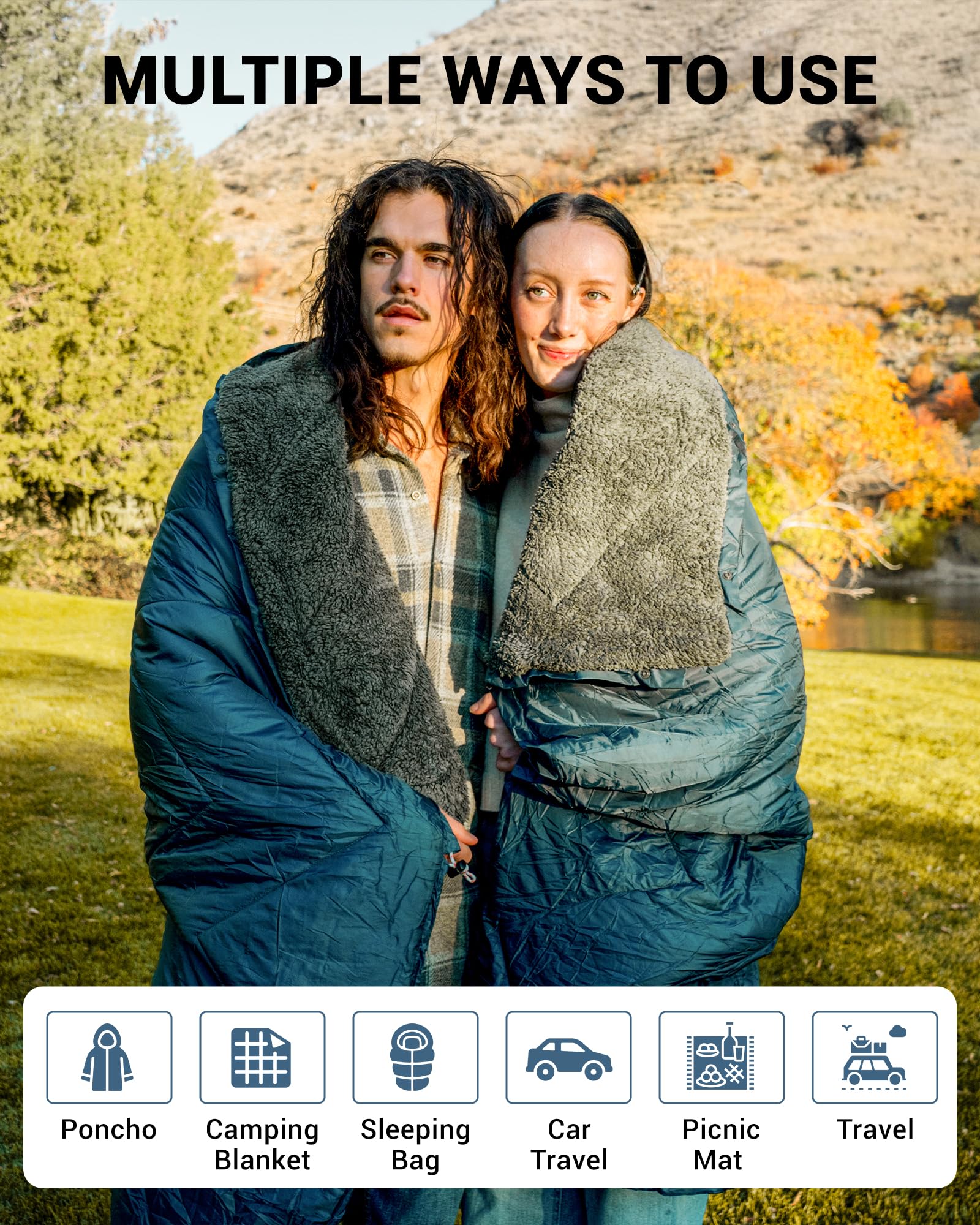 KingCamp contour quilting for even heat distribution enhances outdoor comfort