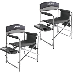 KingCamp Directors chair folded for easy transport and storage.