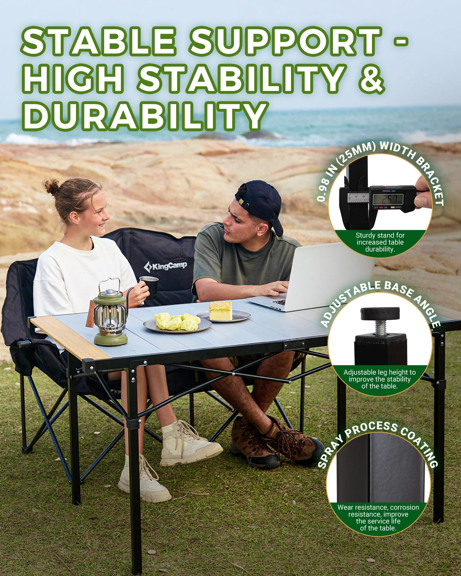 KingCamp divided carry bag emphasizes easy transport and storage.