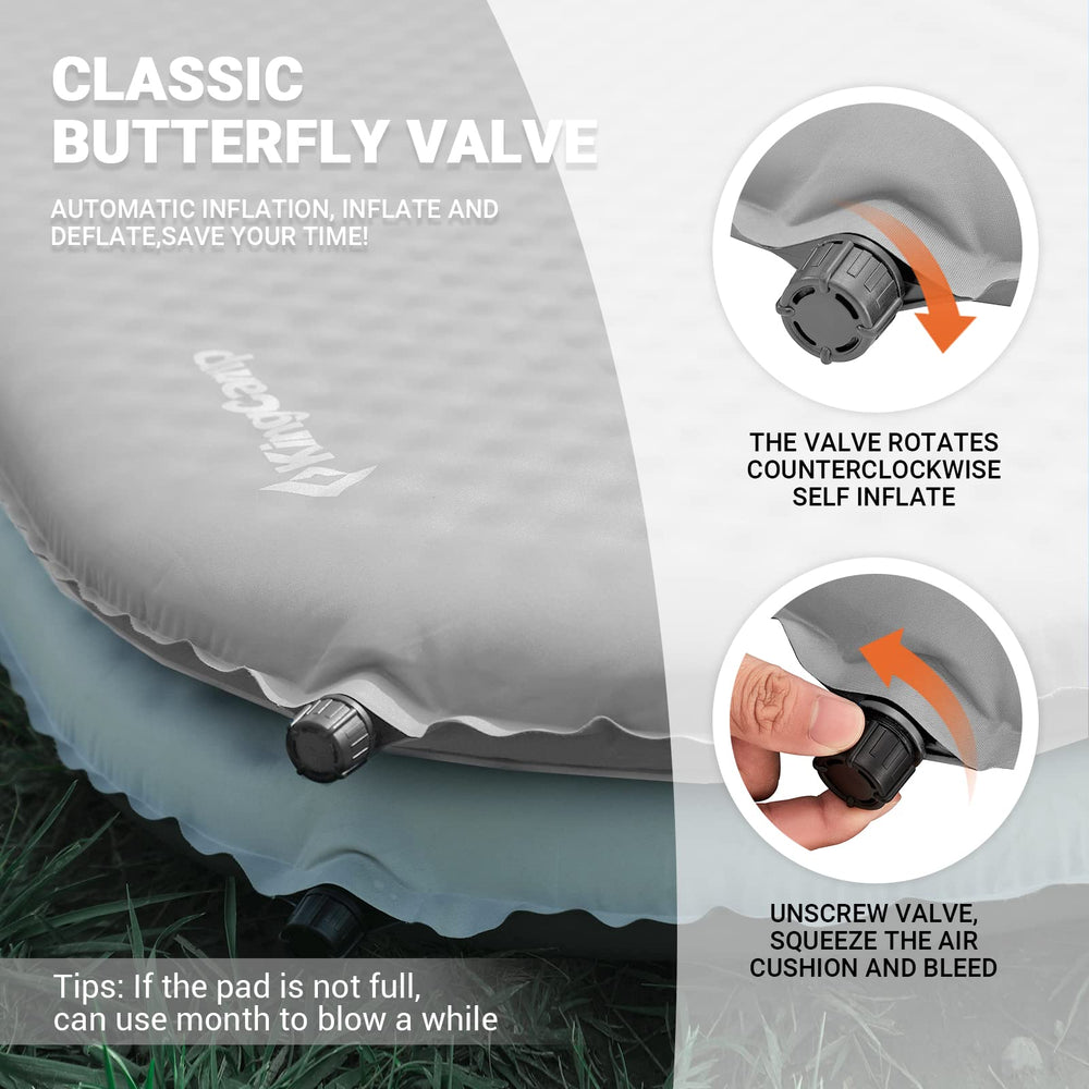 KingCamp double camping mattress with high R-value keeps you warmer at night