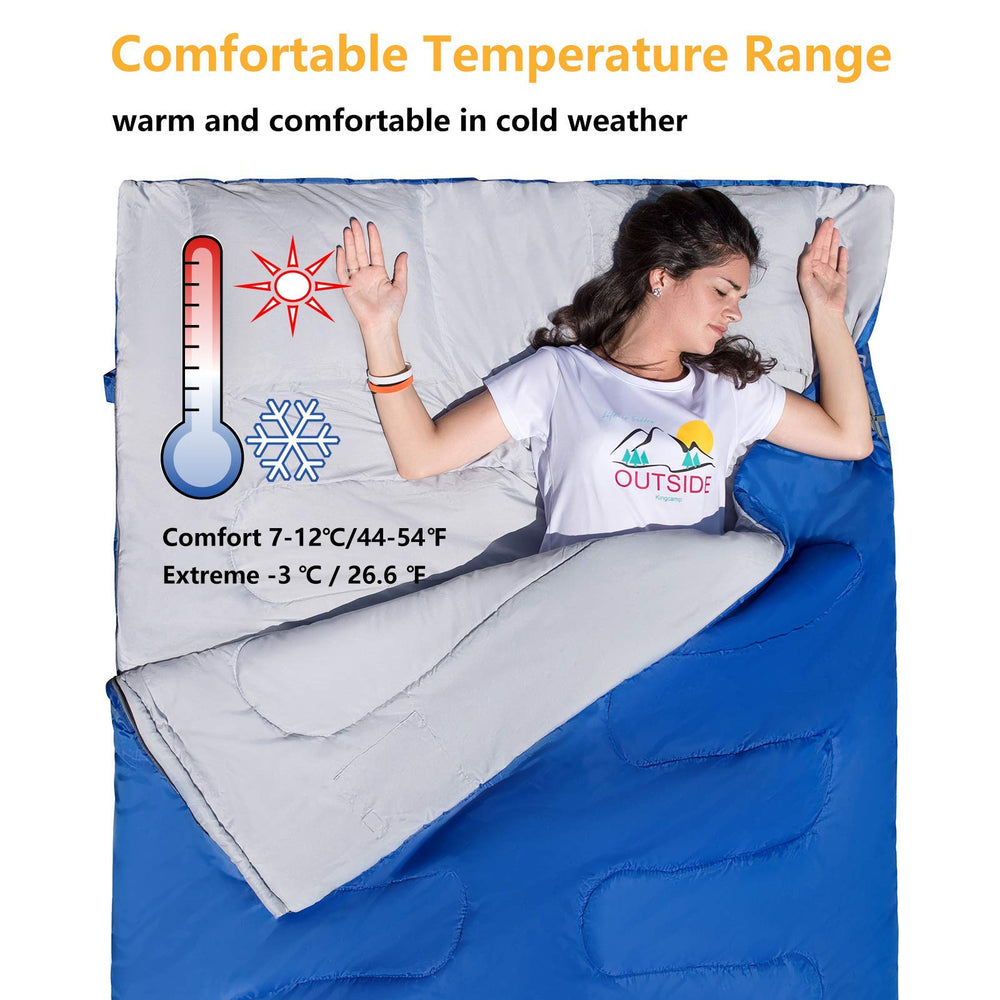 KingCamp double-sided zipper enables easy entry and ventilation control.