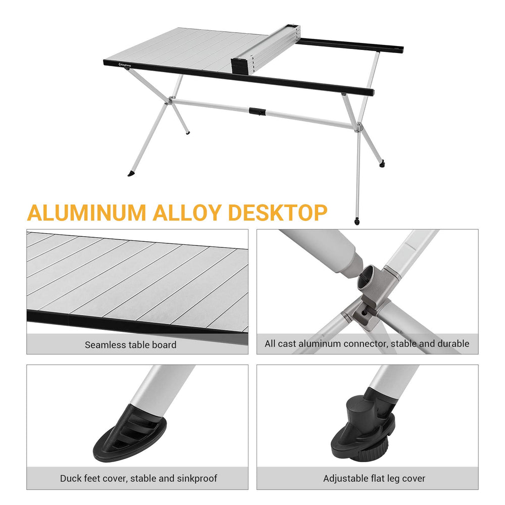 KingCamp durable corrosion-resistant alloy delivers long-lasting outdoor performance in any conditions.