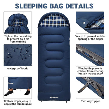 KingCamp durable waterproof outer cover protects kids in damp outdoor conditions.