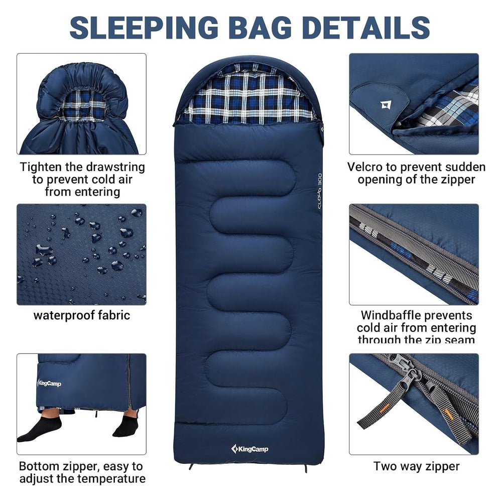 KingCamp durable waterproof outer cover protects kids in damp outdoor conditions.
