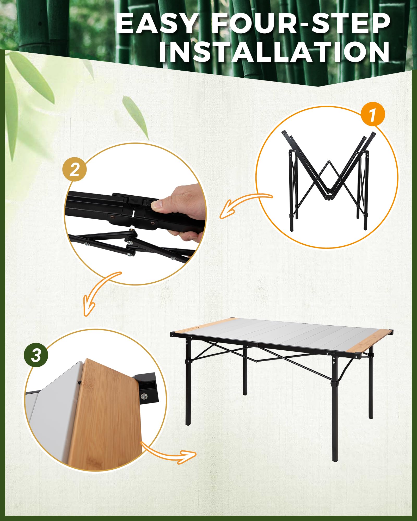 KingCamp easy-pack flat-pack demonstrates compact travel-ready design.