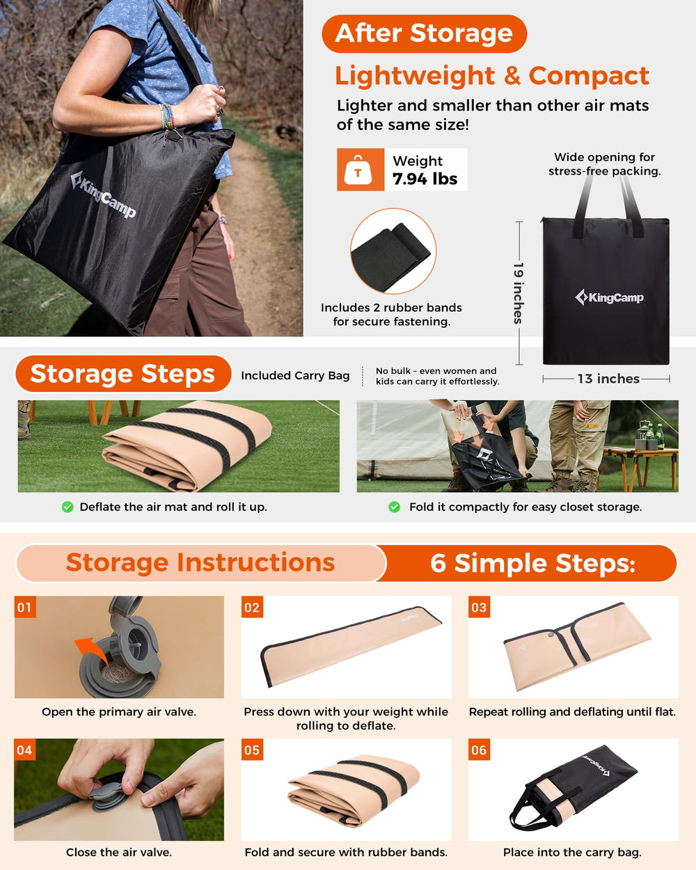 KingCamp FLEXIREST 5.0 durable shell withstands rugged camping use