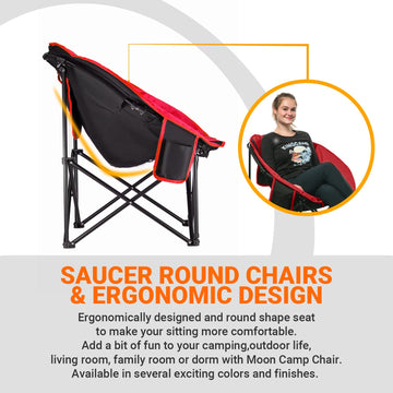 KingCamp chair features anti-skid feet for stable seating on varied surfaces.