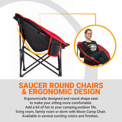 KingCamp chair features anti-skid feet for stable seating on varied surfaces.