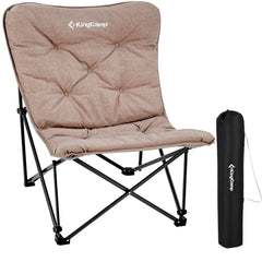 KingCamp folding comfy butterfly chair with oversized wide seat ideal for lounging.