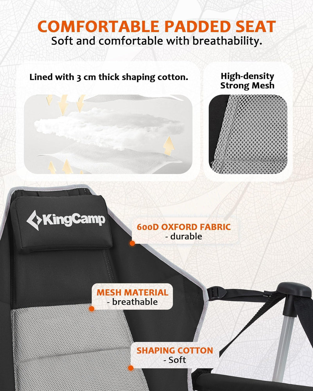 KingCamp hammock chair demonstrated outdoors for versatile outdoor use.