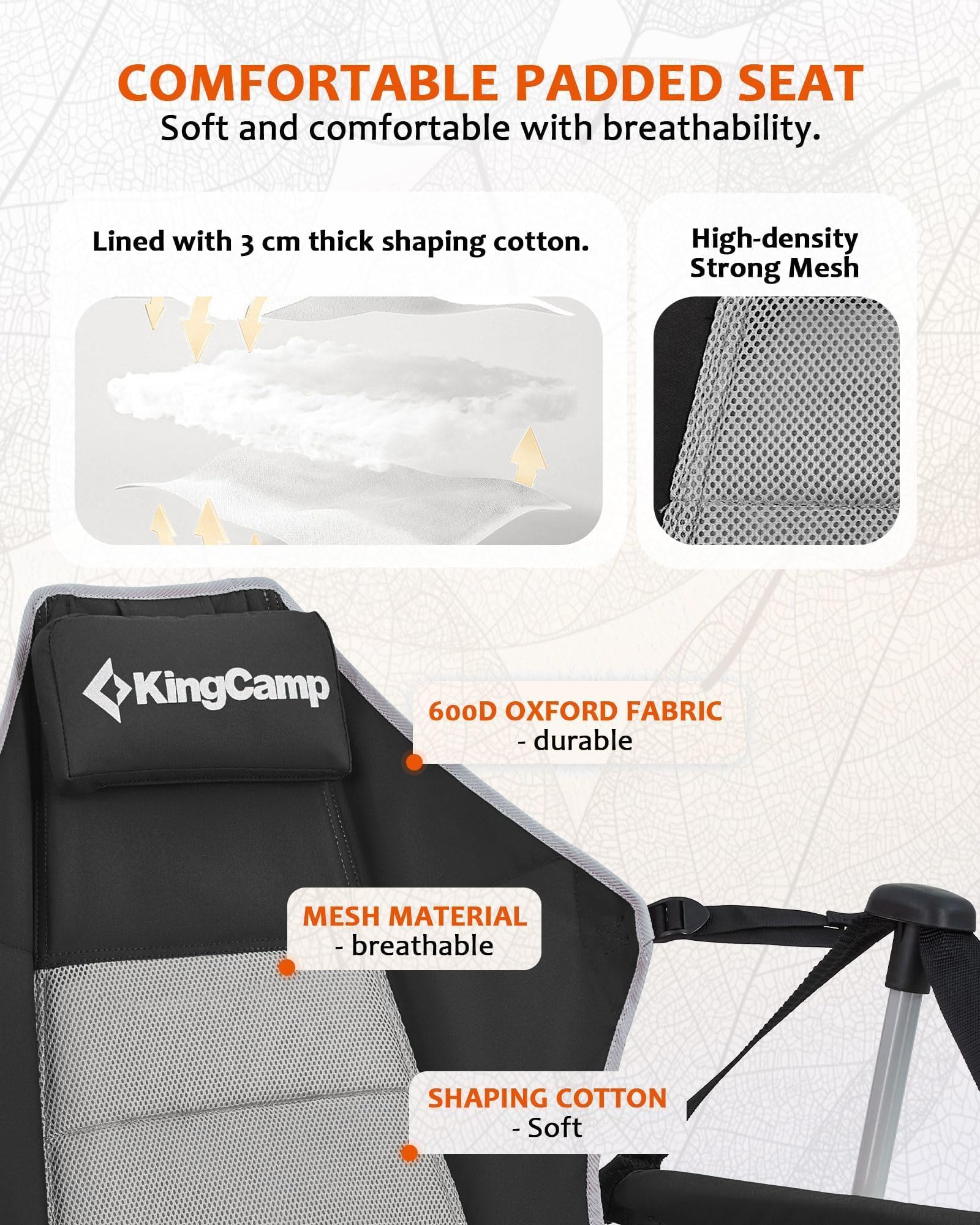 KingCamp compact carry bag for easy transport to campsites and festivals.