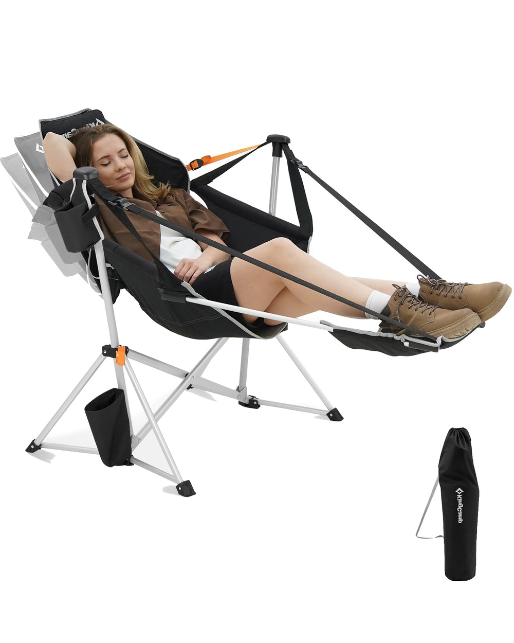 KingCamp Hammock Chair with detachable footrest for elevated outdoor comfort