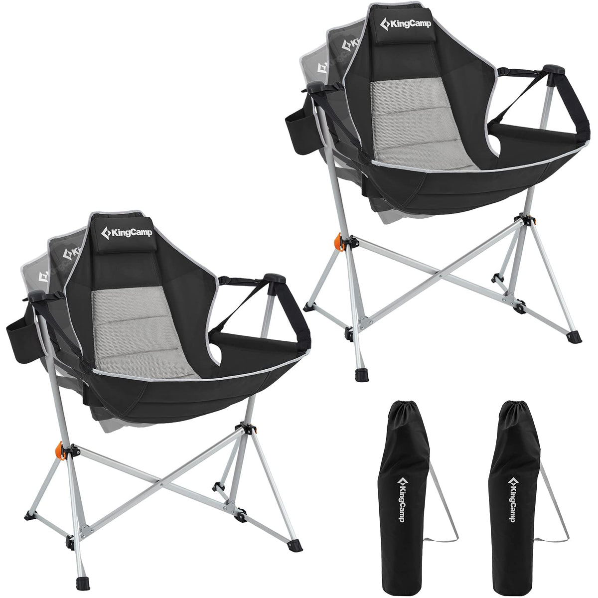 KingCamp hammock chair frame provides a stable, secure swing