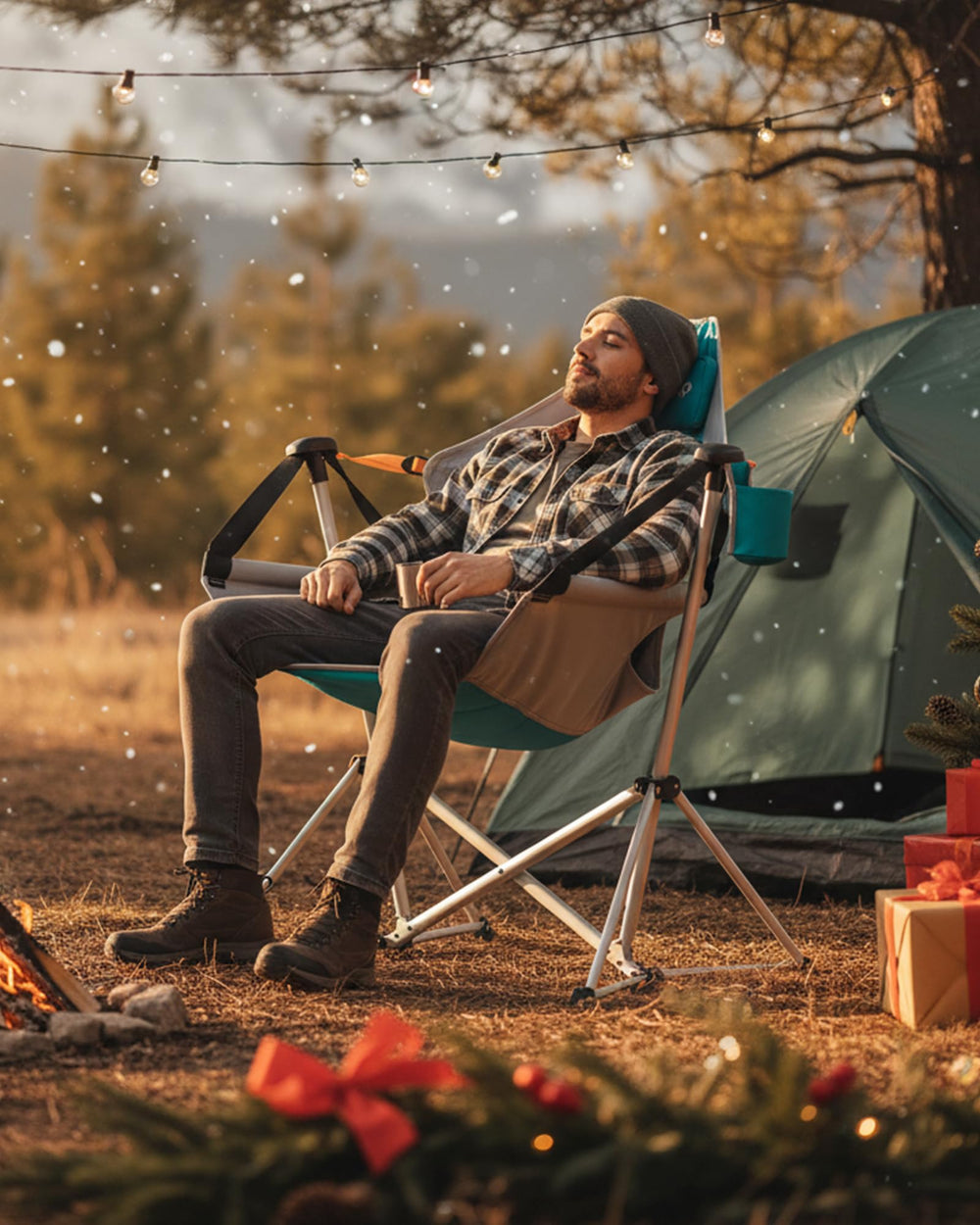 KingCamp hammock chair oversized seat supports extended comfort outdoors.