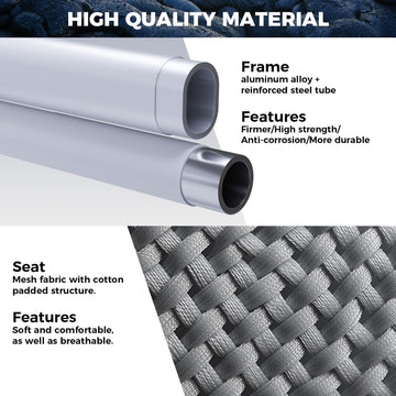 KingCamp weather-resistant fabric suited for patios, beaches, and tough outdoor use.