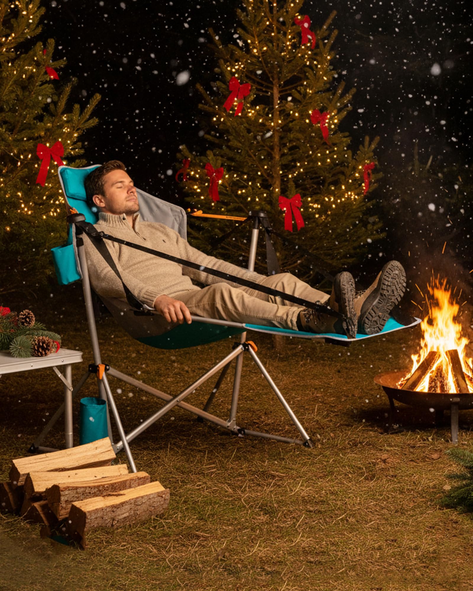 KingCamp hammock chair weather-resistant fabric withstands outdoor use at beaches or patios.