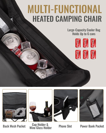 KingCamp heated couch in campground setting illustrates warmth and versatile comfort