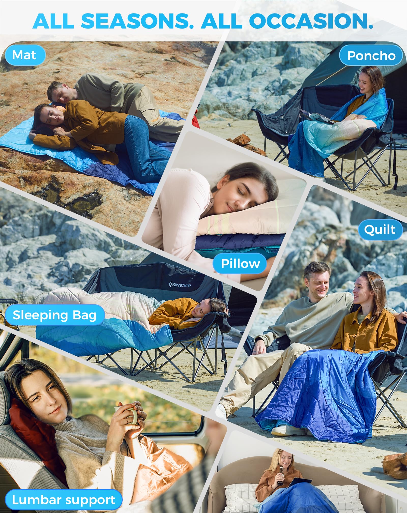 KingCamp ingCamp Ultralight Blanket is machine washable for easy care