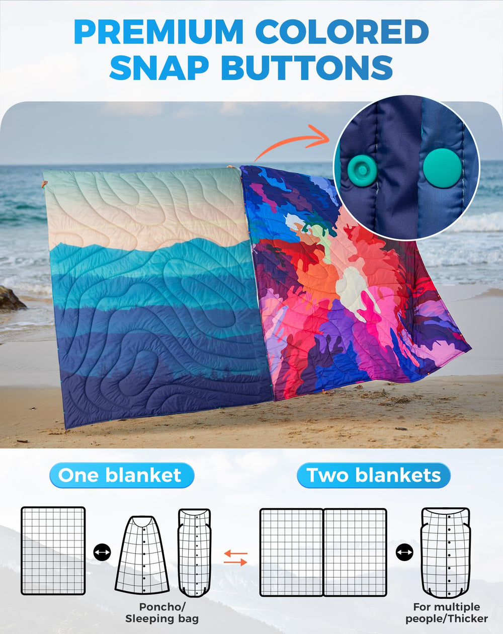 KingCamp ingCamp Ultralight Blanket doubles as a travel pillow for comfort