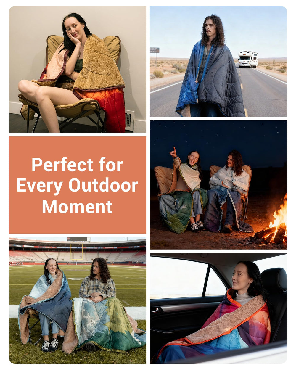 KingCamp blanket easy-care material is machine washable