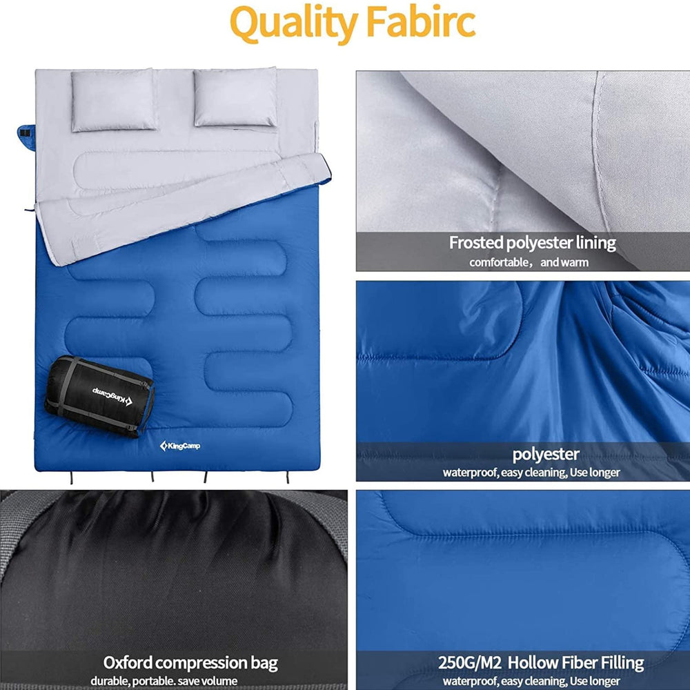 KingCamp lightweight, packable design travels easily on hikes.