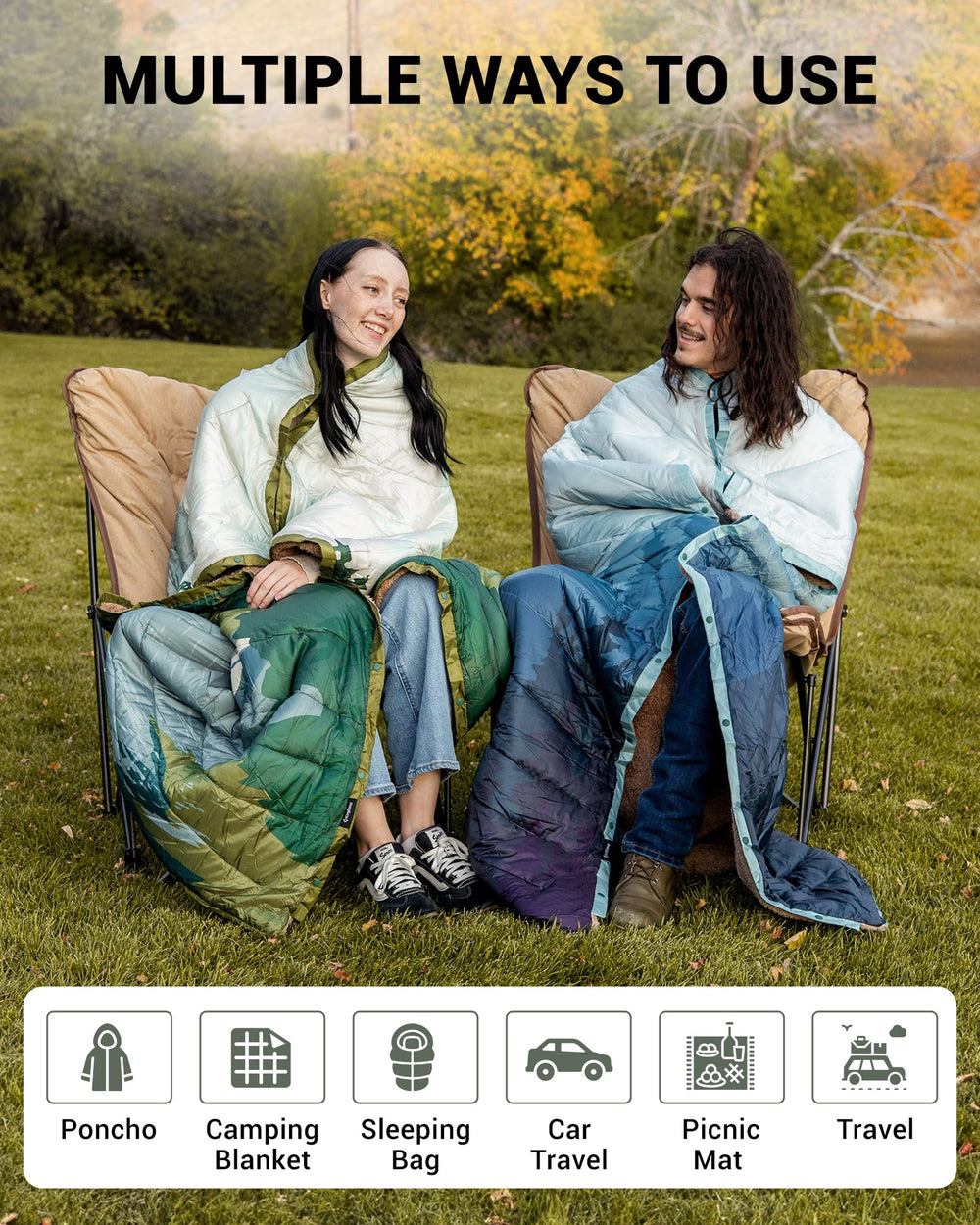 KingCamp Machine-washable Blanket for easy care and pet-hair resistance.